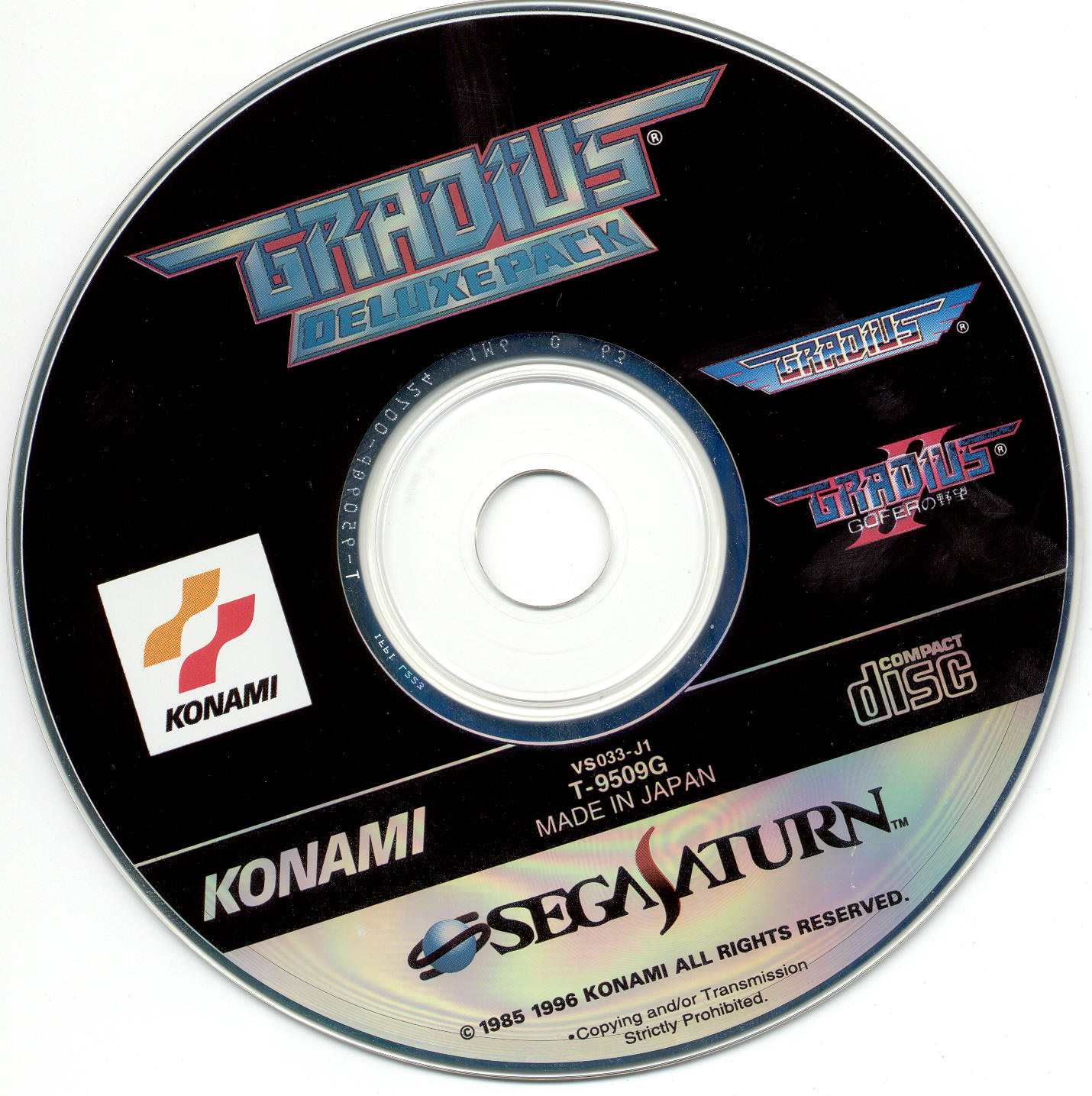 Jeu SEGA Saturn Gradius Deluxe Pack - Version NTSC-J Japon - Bon état